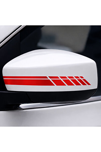Major Selection Side Mirror Sticker (2 Pieces) 20X2.5 cm Car Mirror Strip Aut...
