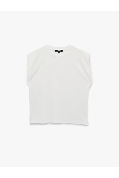 Koton Basic Modal Blended Sleeveless Crew Neck Sports T-Shirt