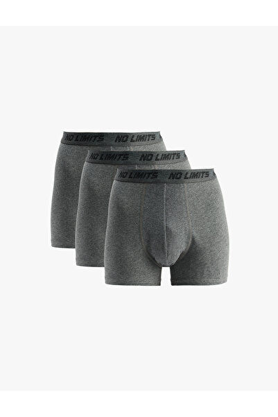 Koton Printed Basic 3-Piece Boxer Set with Bell Detail