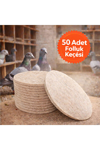 AN-GA AVM Güvercin Folluk Keçesi, 50 Adet Yün Keçe Pıgeon kümes ekipmanları