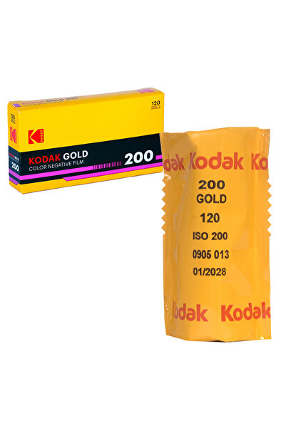 Kodak Gold 200 120 lik Roll Film 1 adet-Retro Dizayn Analog Orta Format Fotoğ...