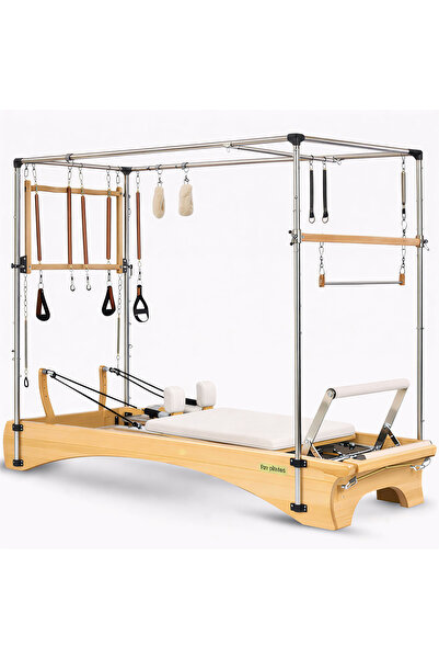 Rn Pilates Combo Cadillac Reformer Elegance Seri Beyaz Şarjörlü Sistem 8 Kade...