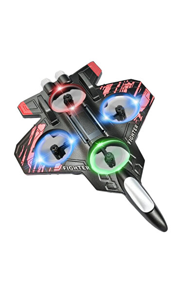 ZERO LAND GLD-SPT- LED Işıklı Fighter Jet Tasarımlı Drone Uzaktan Kumandalı A...