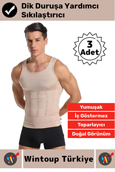 Wintoup # Corset pentru bărbați, care nu se vede sub haine, ajută la menținer...