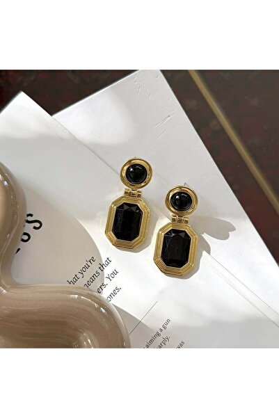 Alice İsstanbul Black Camelia Earrings