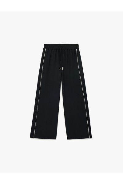 Koton Buy Tie-Detail Viscose Wide Leg Pants