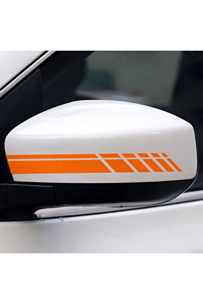 Major Selection ملصق مرآة جانبية (قطعتان) 20x2.5 سم شريط مرآة السيارة ملصق رق...