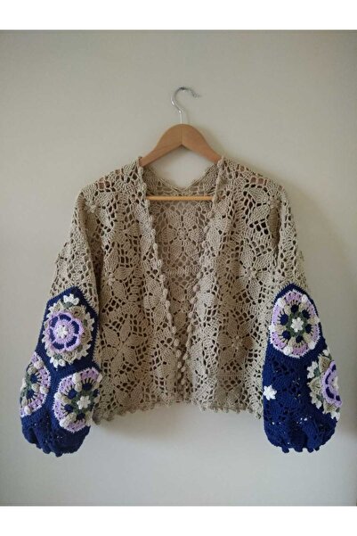 Guashe Hand Knitted Motif Cardigan