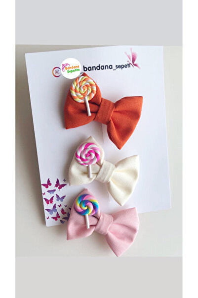Bandana Sepetim El Yapımı Kız Çocuk ŞekerliToka ( 3adet )