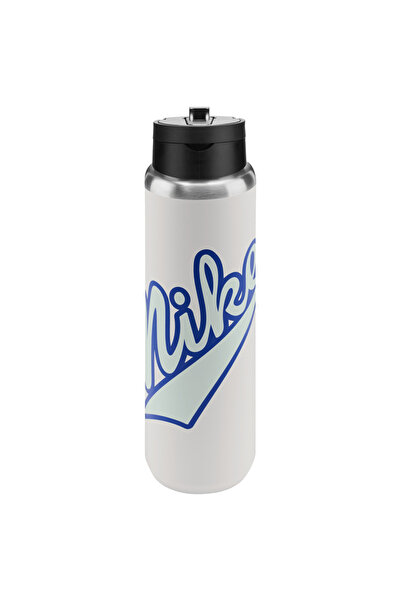 Nike Stainless Steel Recharge Straw Bottle 24 Oz Unisex Beyaz Çelik Antrenman...
