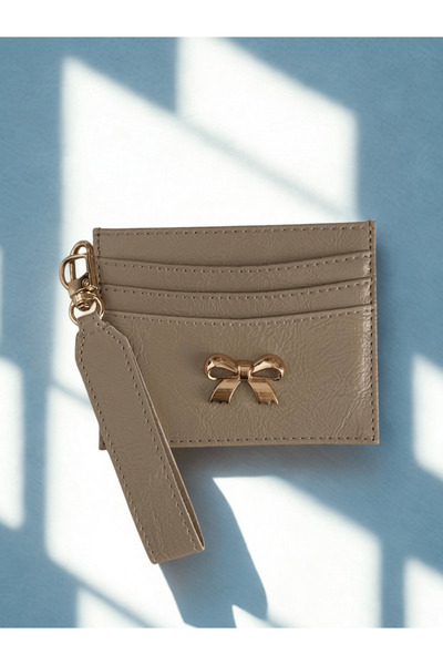 EVVA BAGS Fi̇yonk Detail Keyring with Accessories Suni̇ De Leather Artlik