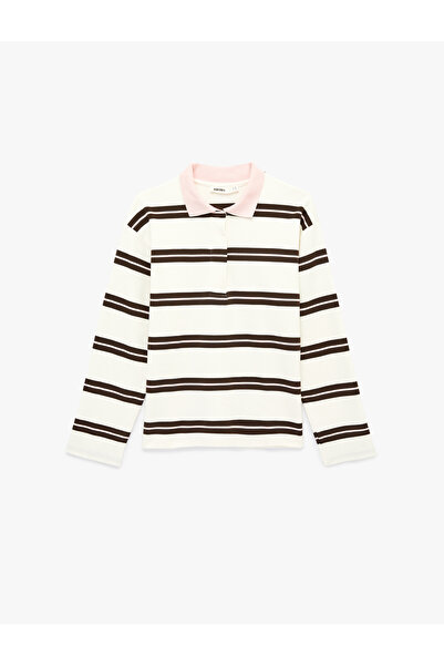 Koton Hanorac cu croială normală, mânecă lungă, cu detaliu contrastant și gul...