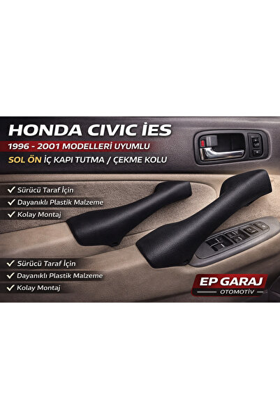 EP GARAJ OTOMOTİV مقبض سحب الباب الداخلي الأمامي الأيسر متوافق مع سيارة هوندا...