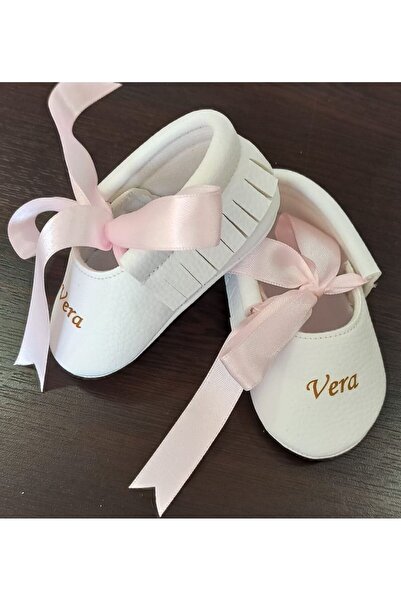 Baby Bebeğinize Özel Pembe Kurdele Bebek Ayakkabı