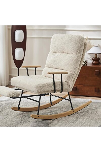 Generic Modern White Rocking Chair