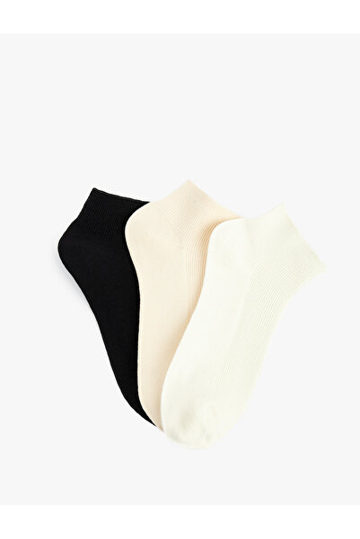 Koton 3-Piece Cotton Booties Socks Set