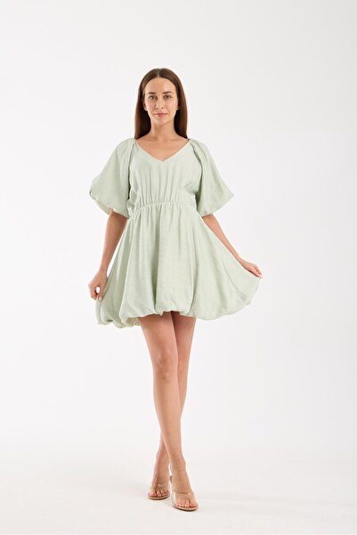 Işşıl 100046-Balloon Skirt Glittery Maternity Clothing Tunic