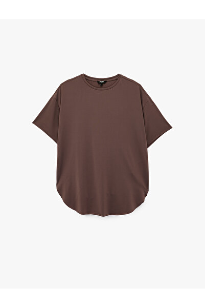 Koton Rahat Kalıp Kısa Kollu Bisiklet Yaka Spor Tişört