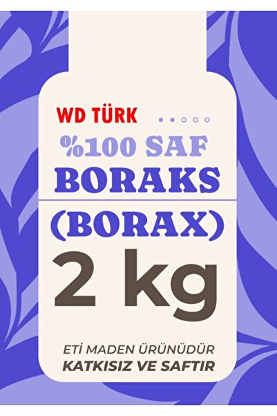 WD Türk Boraks 2 kg %100 Saf ve Doğal