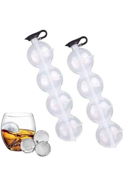 EasyLife 2-Piece 4-Hole Sphere Ice Ball Maker