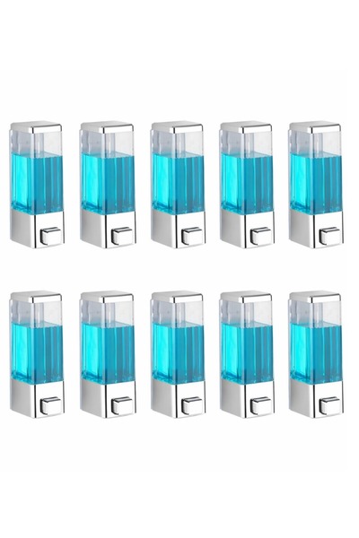 seahome 10 Pieces Adhesive Wall Mounted Bathroom and Kitchen Manual Liquid So...