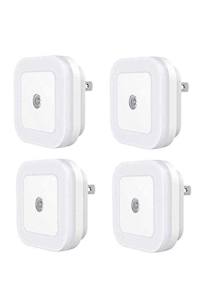 SUNSHINE طقم إضاءة ليلية من 4 قطع مع قابس بمستشعر ضوء يعمل من الغسق إلى الصبا...