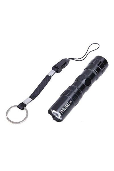 Generic LED Mini Flashlight Black 10centimeter
