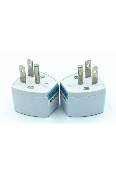 EasyLife 2pcs EU AU UK to USA Japan Canada Converter Travel Power Plug Adapter