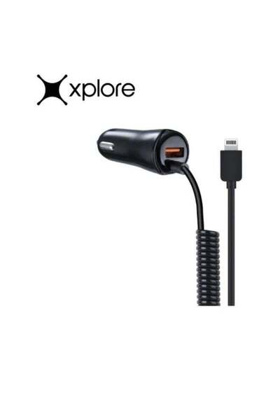 Xplore شاحن سيارة مع كابل iPhone