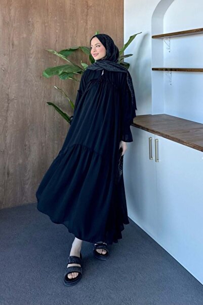 Şulemoda Giyim Φόρεμα σιφόν μαύρο