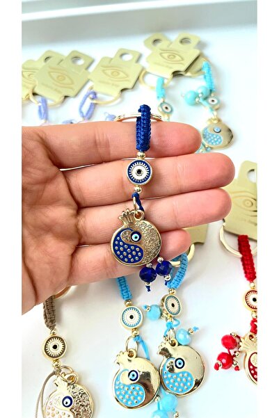 Cassime Μπρελόκ με μοτίβο χρυσού επιχρυσωμένου ματιού του Ναρ Μπερέκετ σε σκο...