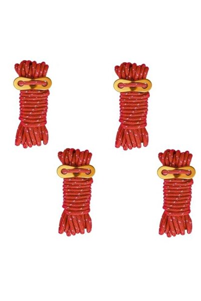 Generic 4 قطع من حبل خيمة نايلون عاكس، حبل مظلة