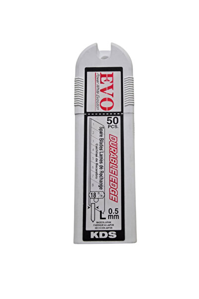 KDS شفرات LB-50 EVO شديدة التحمل - 50 قطعة، 100 مم × 18 مم، صنع في اليابان