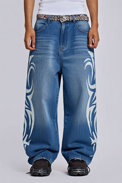 Gofeel Tribal Desenli Baggy Unisex Pantolon