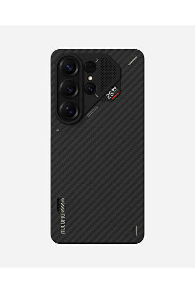 NANOSPACE حافظة ألومو سليم من ألياف الأراميد الكربونية متوافقة مع هاتف سامسون...