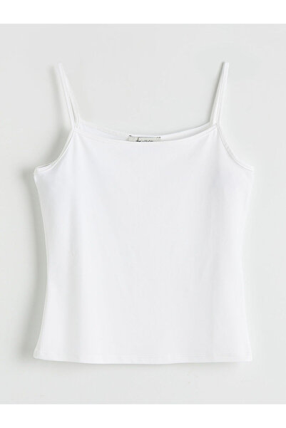 LC Waikiki Peak New Season U-Neck Rope Strap Women's Undershirt