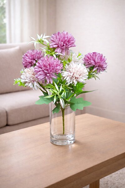 MD Aspiz Flowers باقة زهور الأقحوان الاصطناعية الفاخرة المكونة من 7 قطع 35 سم...