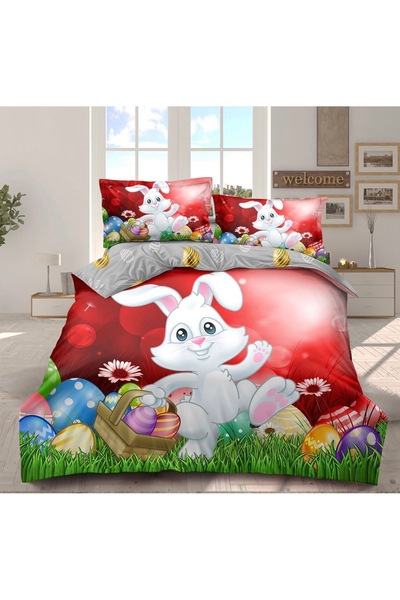 Truva Home EasterFinet Duvet Cover Set 4 Pieces - 230x250 cm, Premium Finet w...