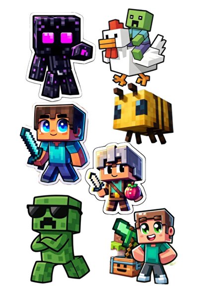 telaşe memuru Minecraft Pasta Süsü - Minecraft Yenilebilir Pasta Resmi ve Yen...