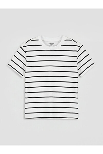 LC Waikiki Sparkling Choices from Shining Store Zero Roba Collar Striped Boy'...