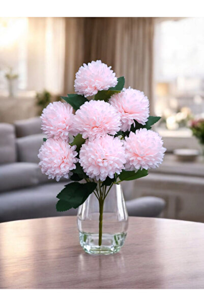 MD Aspiz Flowers Artificial Luxury Ball Chrysanthemum 7-Piece Bunch 35 cm _ D...