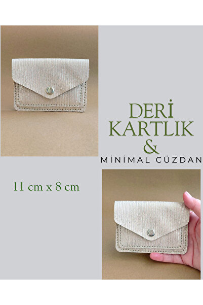 LUNA LUSTER Genuine Leather Minimal Avuçiçi Glittery Simple Design Women's Wa...