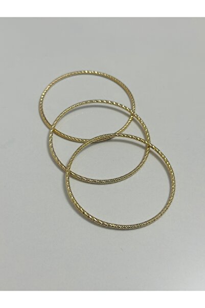 xUPING Küçük Boy 3lü Ajda Bilezik 5,5 cm Çapında