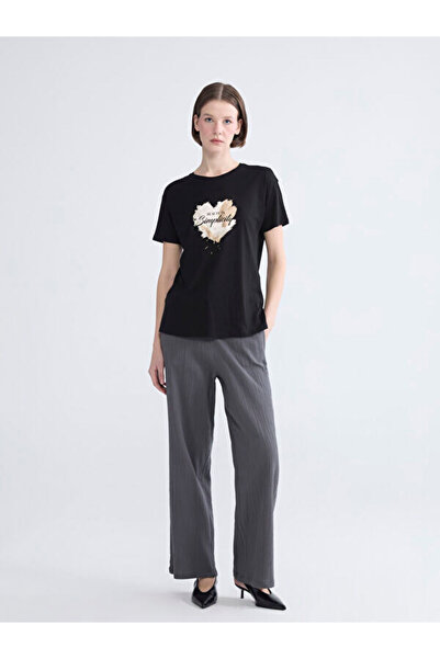 LC Waikiki Rmz Gi̇yi̇m Farkiyla Women's Muslin Pants with Waist Cord