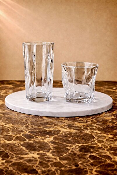 Maloria Wave Şekilli Bardak Seti | 12 Parça