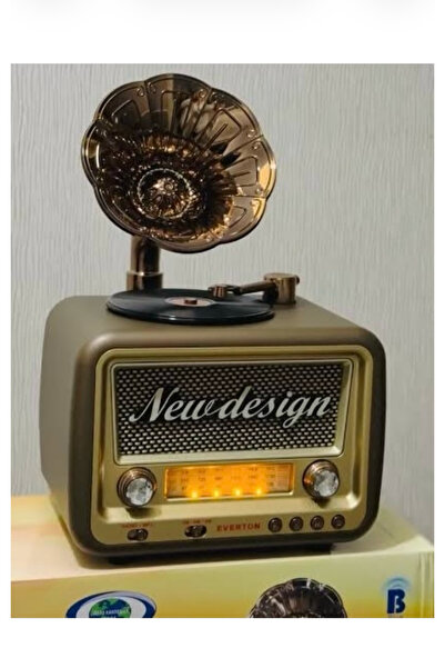 Everton RT-609 Nostaljik Gramofon Görünümlü Bluetooth Hoparlör - Şarjlı Radyo...