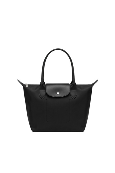 Valenora Kadın Siyah Çıtçıtlı Suni Deri Büyük Boy Kadın El Ve Omuz Çantası