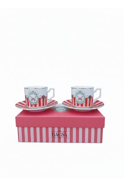 BALSA Çırağan Home Kelebek 2'li Fincan Takımı