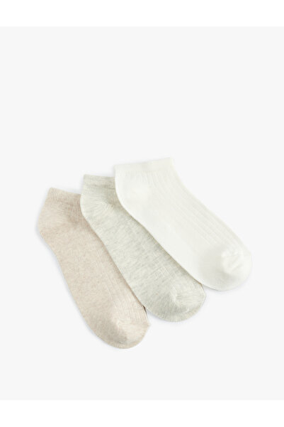 Koton 3-Piece Cotton Booties Socks Set