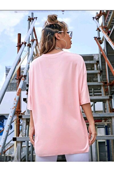 DİVİN Μπλουζάκι Oversize από ύφασμα με στάμπα νέας σεζόν